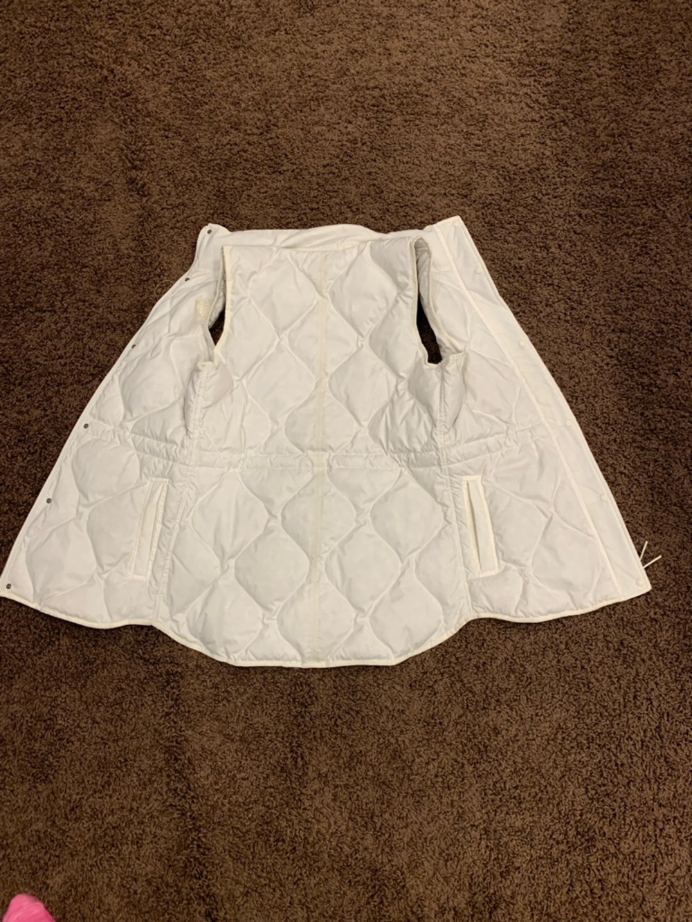 The North Face White Quilted Puffer Vest - Women's